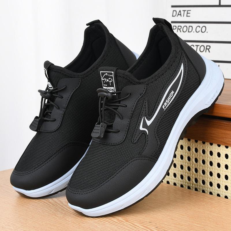 Stepping Shoes Women's 2025 Autumn New Soft-soled Lightweight Middle-aged and Elderly Mother Shoes Breathable Casual Women's Sports Shoes