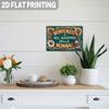 Metal Wall Art Vintage Italian Sign Benvenuti Nel Giardino Della Nonna with Sunflowers Home Decor