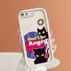 Angry Black Cats Pattern Phone Case for iPhone Samsung Galaxy Xiaomi Redmi POCO HUAWEI Honor Shockproof Rubber Soft Flexible Cover Casing