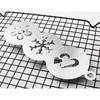 Mew Three-in-one Stainless Steel Coffee Drawing Die Coffee Gadget Cake Dusting Mold  Coffee Decoration