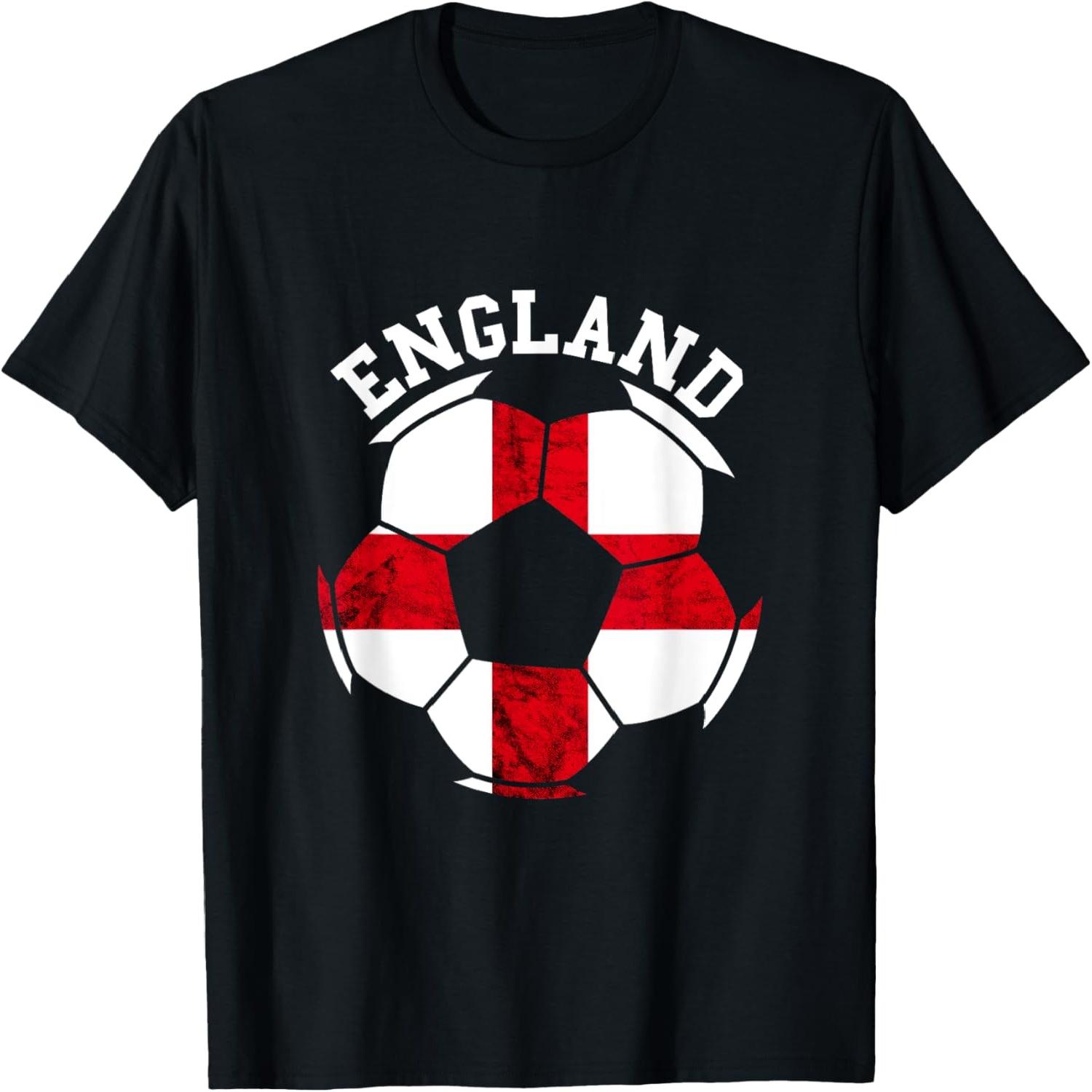 England Soccer Ball English Pride England St George s Cross T-Shirt S