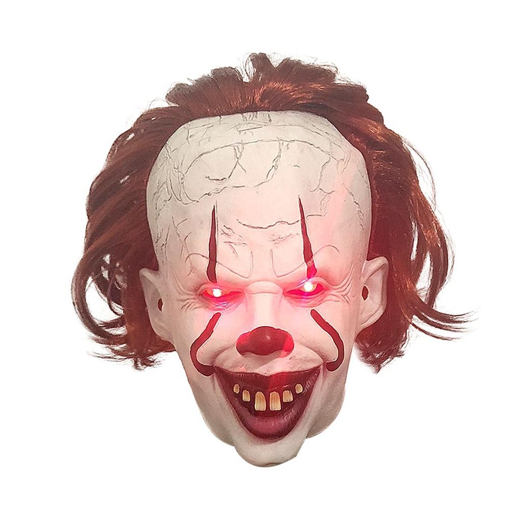 Máscara aterradora de Stephen King para Halloween, disfraz de Joker para hombre, cosplay