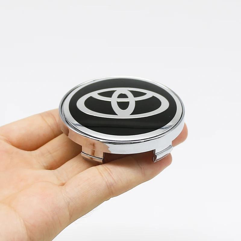 4 Stück 60mm Für Autoemblem Radnaben-Mittelkappe Abzeichen Abdeckungen Aufkleber Decals Styling Für Toyota Corolla RAV4 LEVIN Yaris C-HR Camry