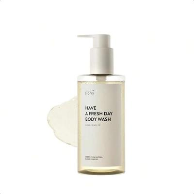 Sioris Have A Fresh Day Tělový mycí gel 300 ml/ Obsahuje přírodní surfaktant AHA BHA Mírně kyselý Cukr Vitamínový čisticí prostředek Pro citlivou a suchou pokožku Dobrý