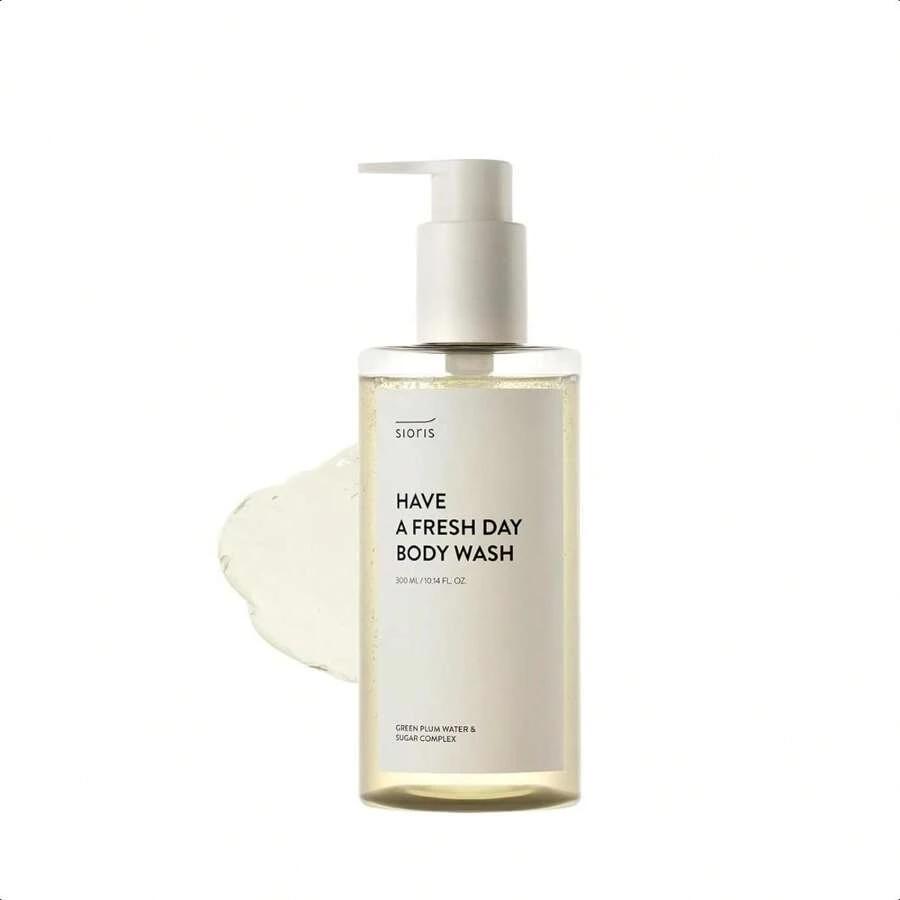 sioris Have A Fresh Day Body Wash 300ml/ Contain Natural Sulfactant AHA BHA Slightly Acid Sugar Vitamin Cleanser For Sensitive And Dry Skin Good