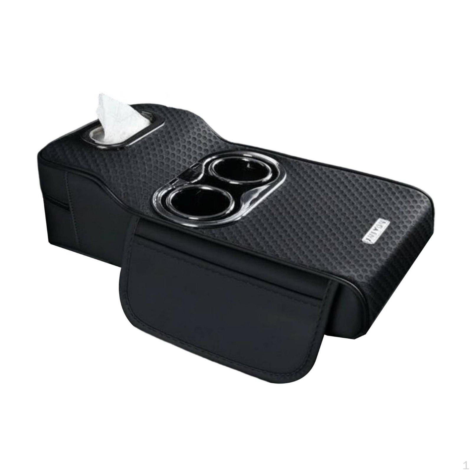 Car Armrest Tissue Box MultiFunctional mat 5 in 1 Design Console