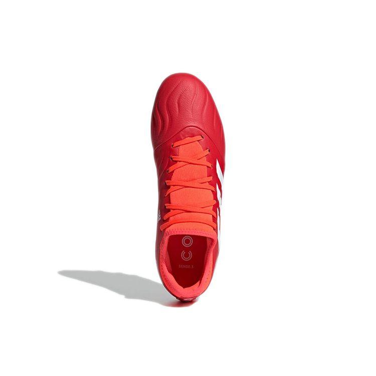 Adidas Copa Sense.3 Round Toe Lace-Up MG (Rubber Short Studs) Durable Soccer Shoes Men Soccer Shoes Red FY6190
