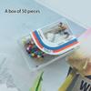 50 Pcs Craft Positioning Pins Straight Pins Sewing Pins Quilting Pins Colourful Fabric Pins for Craft Sewing Decorating