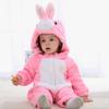 Piżama Onesie Przebranie Śpiochy Różowy Króliczek Niemowlę 100: 85-90 Cm