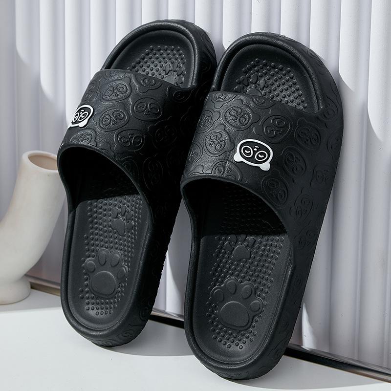 Slippers Female Summer Cartoon Hotel Indoor Couple Home Bath Non-slip Thick Bottom Household Sandals Male