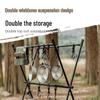 Mountain Guest Mesh Storage Rack | Portable Outdoor Camping Stand & Detachable Multi-functional Picnic Hanger