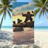 Animation Beach Towels Thickened Microfiber Quick-Drying Bath Towels Outdoor Travel Towels Can Be