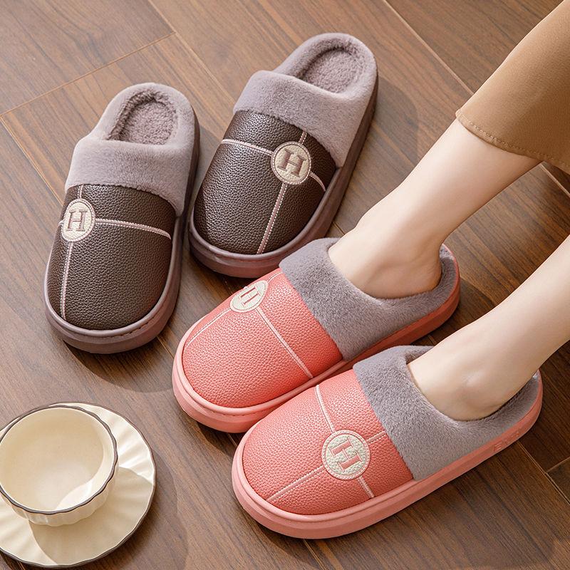 Unisex Hauspantoffeln Warm Weich Zum Hineinschlüpfen Lässige Pantoffeln für Herbst und Winter