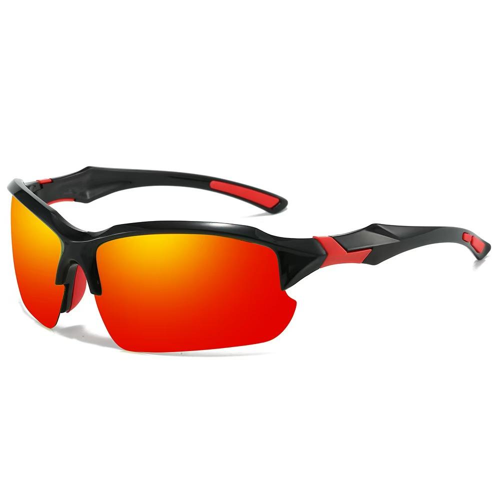 Occhiali da Sole da Ciclismo Ultimi Modelli Protezione UV per Uomo Donna Antiriflesso Antivento Occhiali da Sole Montatura Grande Occhiali da Esterno Maschera UV400