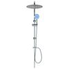 Double Head Shower Set with Handheld Shower Head Stainless Steel