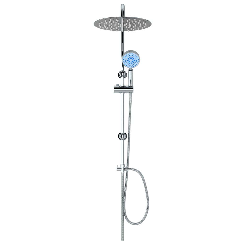Double Head Shower Set with Handheld Shower Head Stainless Steel
