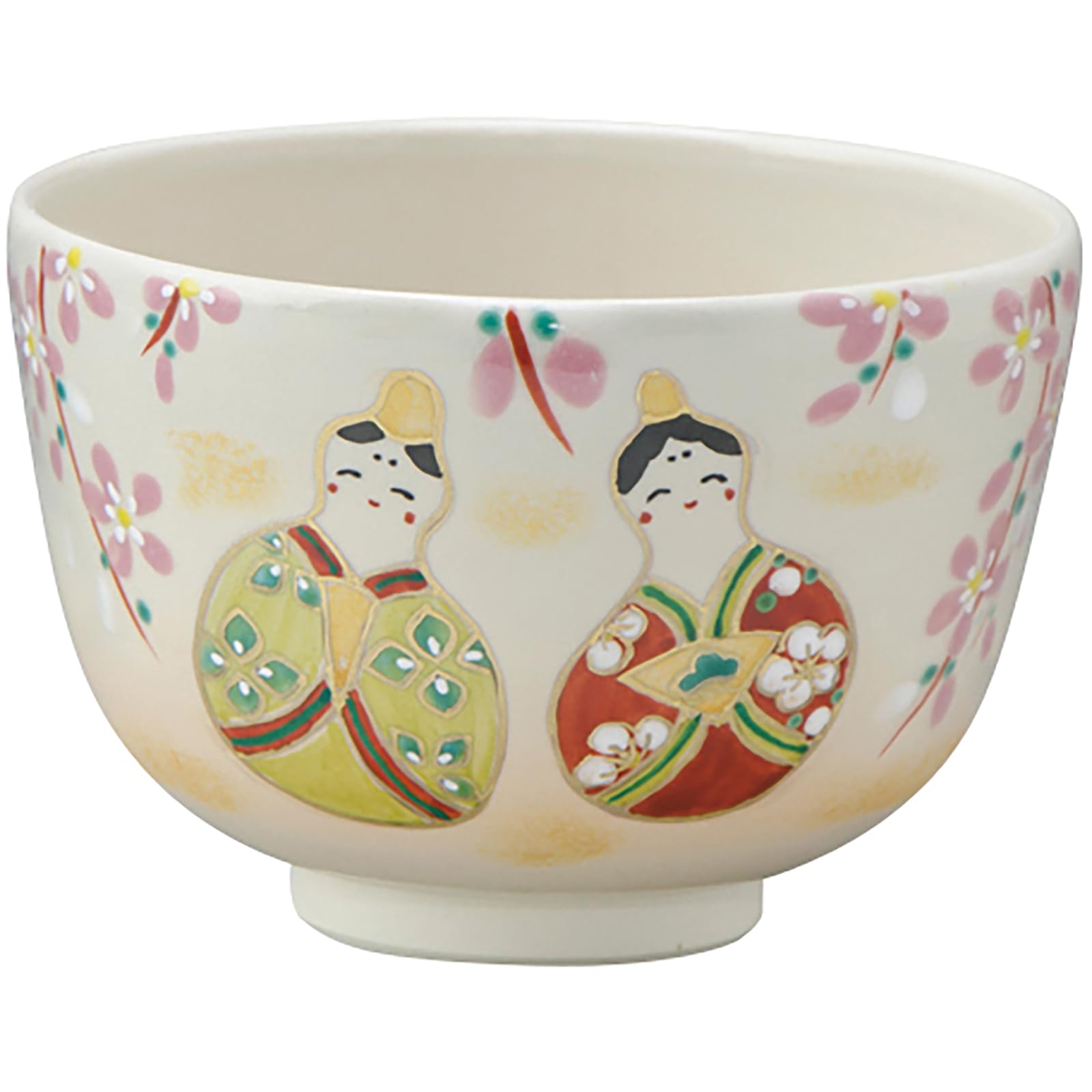 

Кіото-які Кійомідзу-які Чаша для матчі, Прибл.. 12см, Ідеально для чайної церемонії, Хінамацурі або Дівочого фестивалю, Зроблено в Японії, TTM799