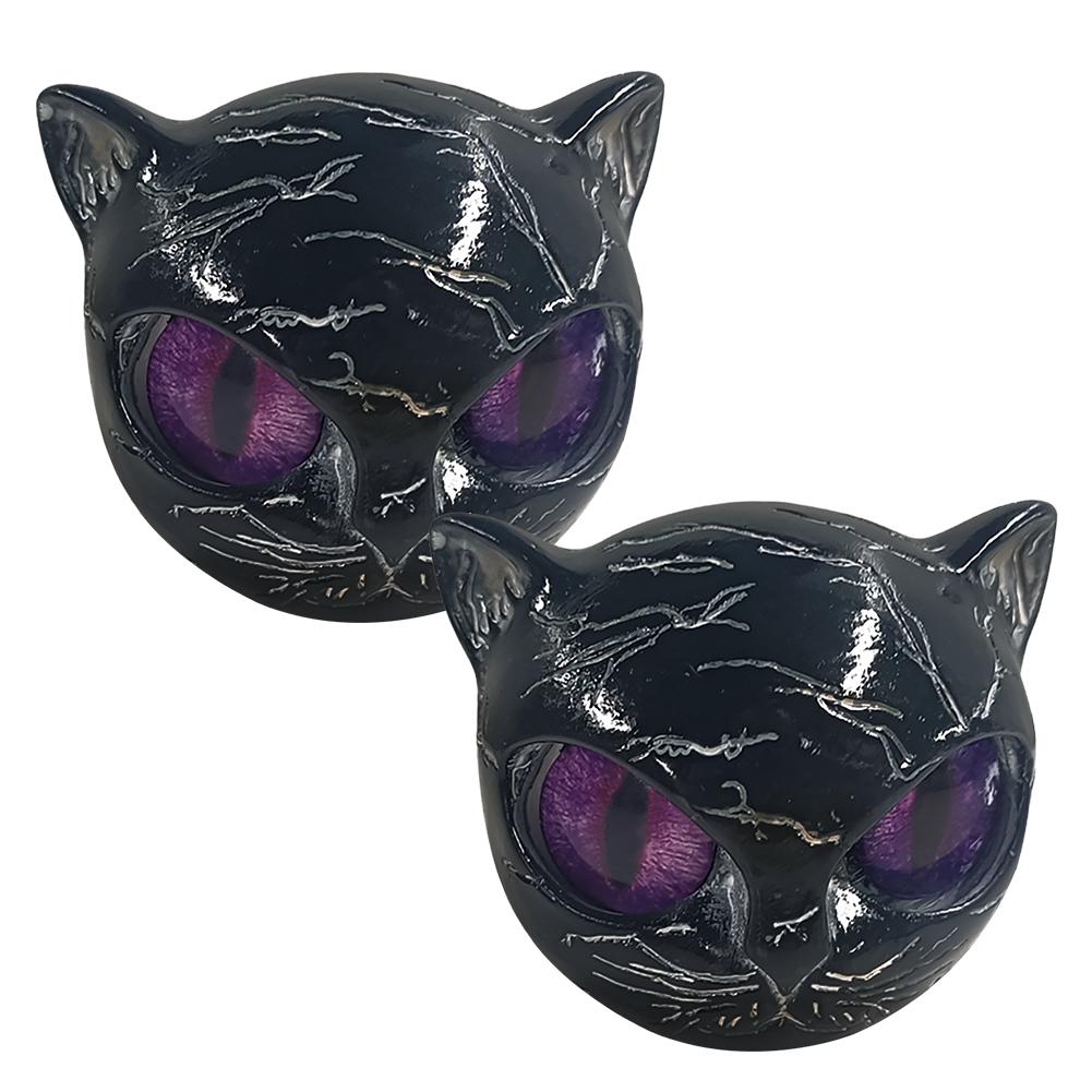 Katt Stein Skulptur Dekorativ Kunst Statue Katt Stein Statue for Halloween Soverom Bokhylle Dekorasjon