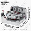 MOOXI Space Wars Movie Throne Military Conference Room Scenario Model Building Block DIY Diorama Bricks For Kids Montessori Toys