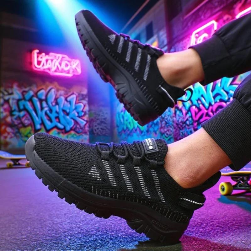 Men's Running Shoes Omfortable Lightweight Unique Mesh Design Sneakers Super Light Dry Outdoor Adventure Tennis Shoes for Men