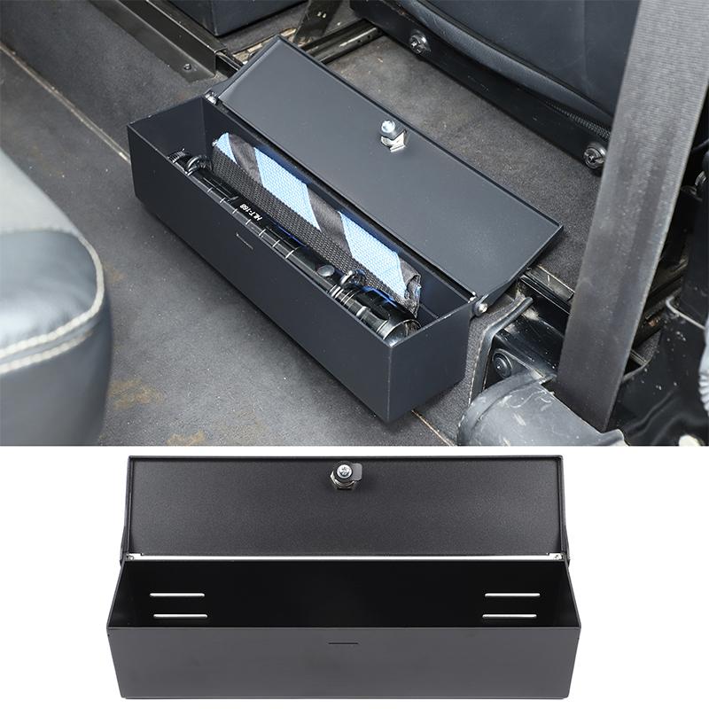 For Land Rover Defender 90 110 2004-2018 Aluminum alloy black car front seats rear lower password box car accessories NG5