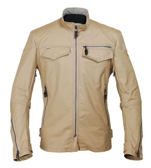 Powerage Cotton Riders Jacket PJ-24102 (XXL, Beige)