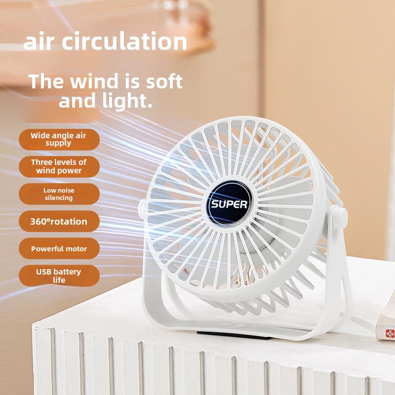 Rechargeable Portable Mini Desktop & Handheld USB Fan