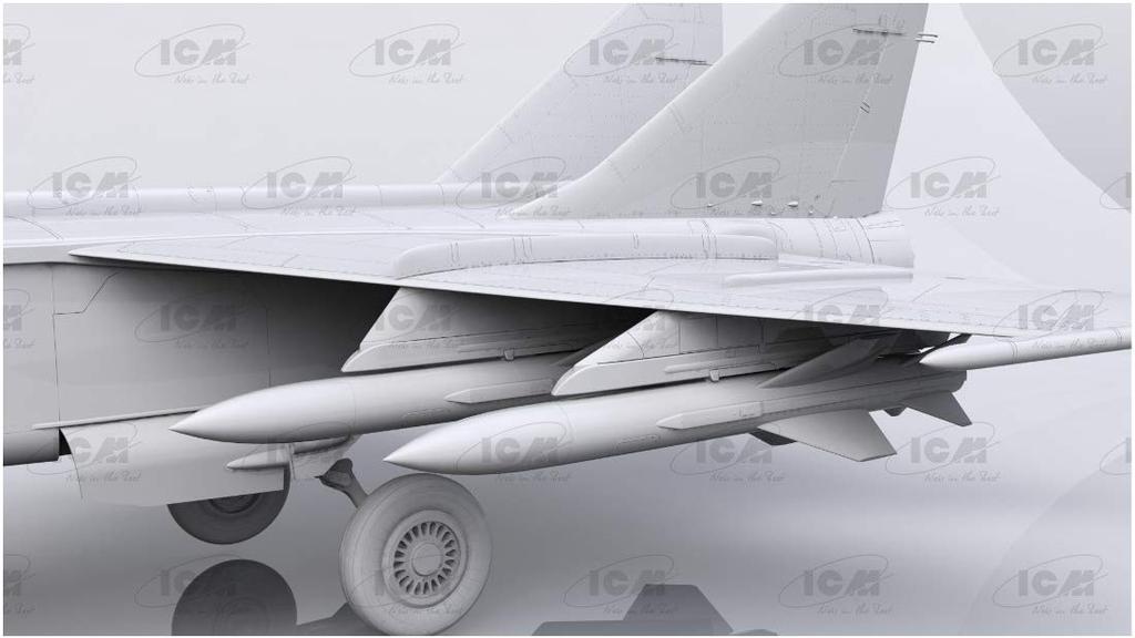 ICM 1/48 scale Soviet MiG-25 BM plastic model kit 48905