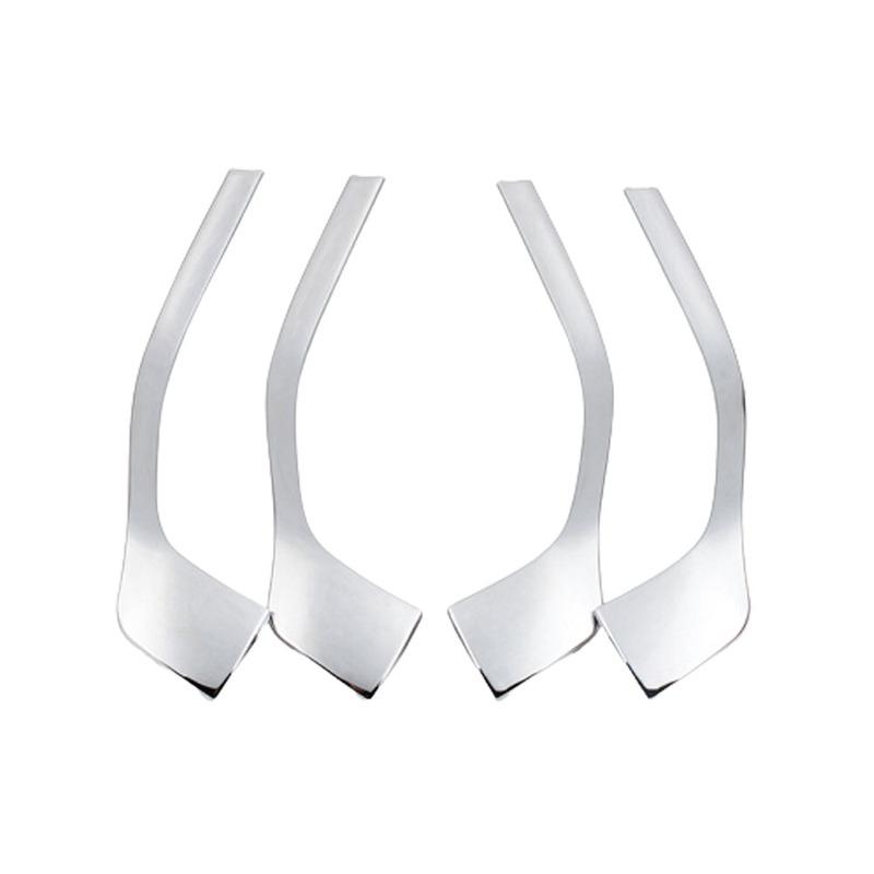 Molding Door Window Glass Inner Panel For Skoda Kodiaq 2017 2018 Armrest Lift Switch Button Trim Frame 4pcs