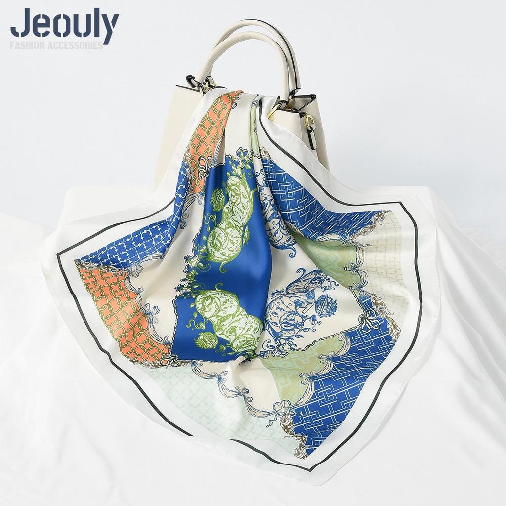 Cross-Border 70cm Silk Cashew Print Scarf - Autumn/Winter Women's Fashion Headscarf