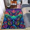 Colorful Butterfly Carpet with Floral and Sunset Forest Design Suitable for Use As an Anti-slip for Living Room Bedroom Sofas