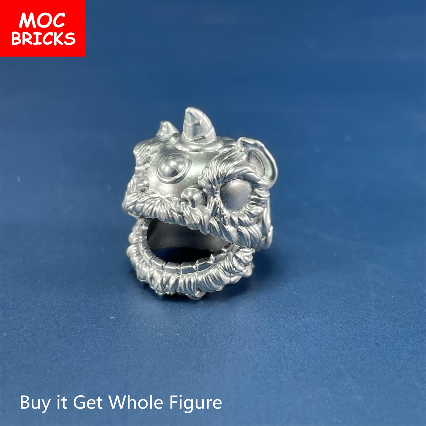

Non-Toxic Moc Bricks Lion Happy New Year Dancing Chinese Spring Festival Compatible Accessory Assembled Building Blocks Toys Kids Gift