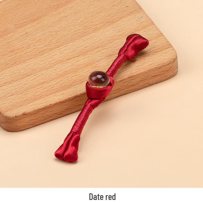 Hengmeihe Ręcznie Robiony Koralikowy Guzik Cheongsam ze Złotej Folii z Wykończeniem Złotą Nicią