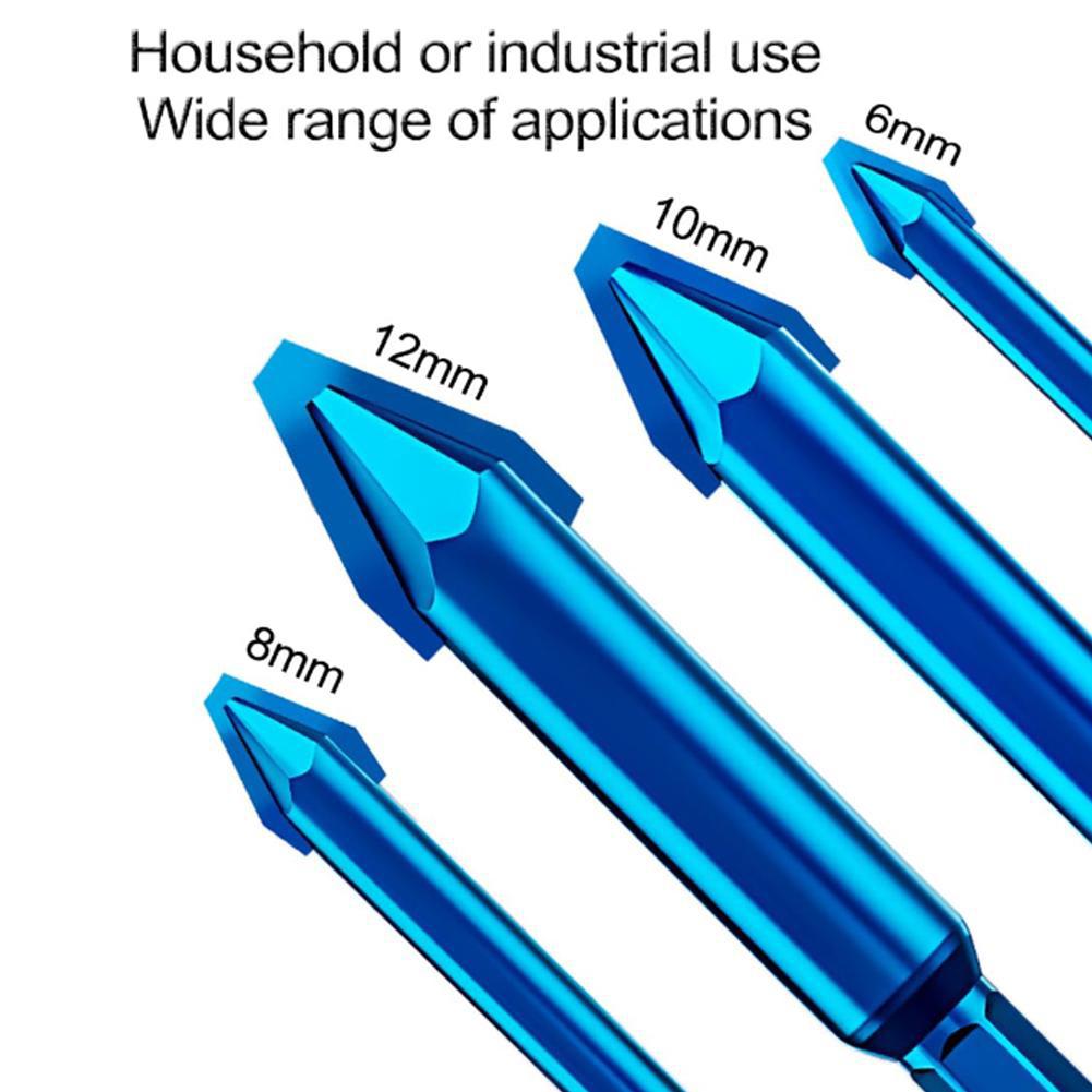 3/4/5Pcs Eccentric Twist Drill Bit 6mm/8mm/10mm/12mm For Glass/Tile/Wood Bits Metal Hardness Tw U2I7