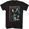 Halloween Film Michael Myers Japanischer Druck Erwachsenen Kurzarm T-Shirt Retro Stil Grafik T-Shirts