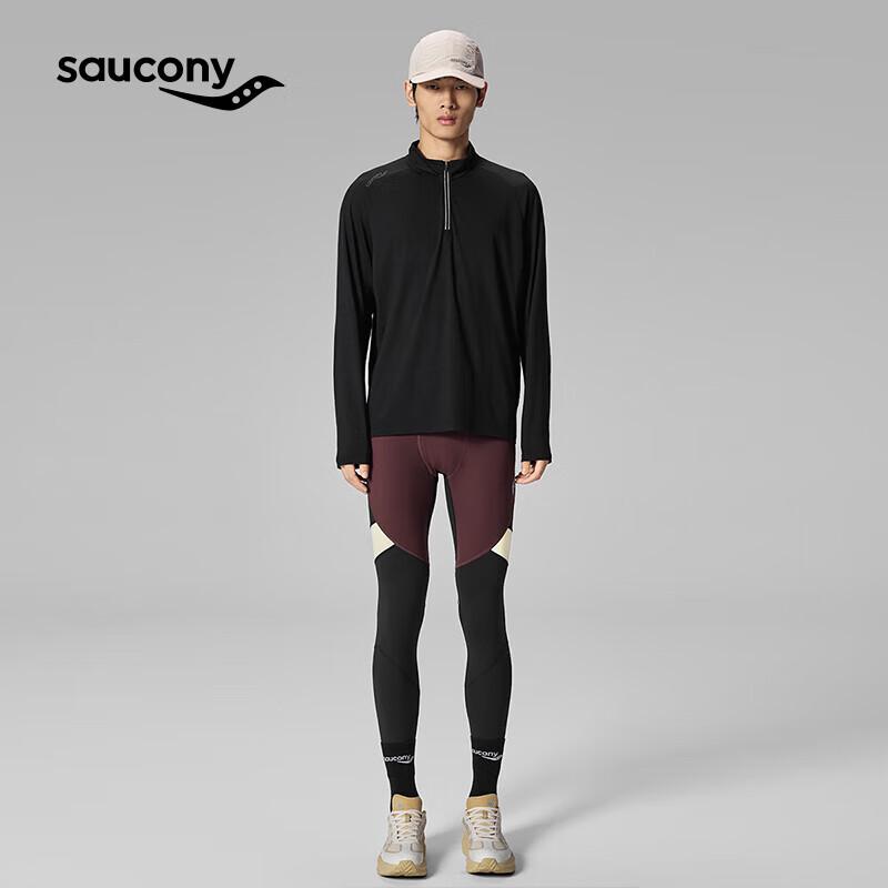 Saucony Men's Wool Blend Crew Neck Long Sleeve Top