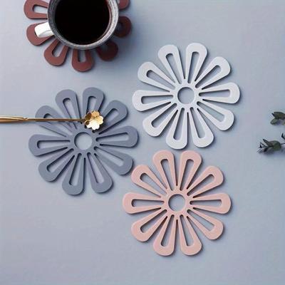 Silikon-Untersetzer, kreativer, süßer Tee-Untersetzer für den Schreibtisch, hitzebeständige, wasserdichte Matten, Tischsets für Zuhause, Dinge für die Küche