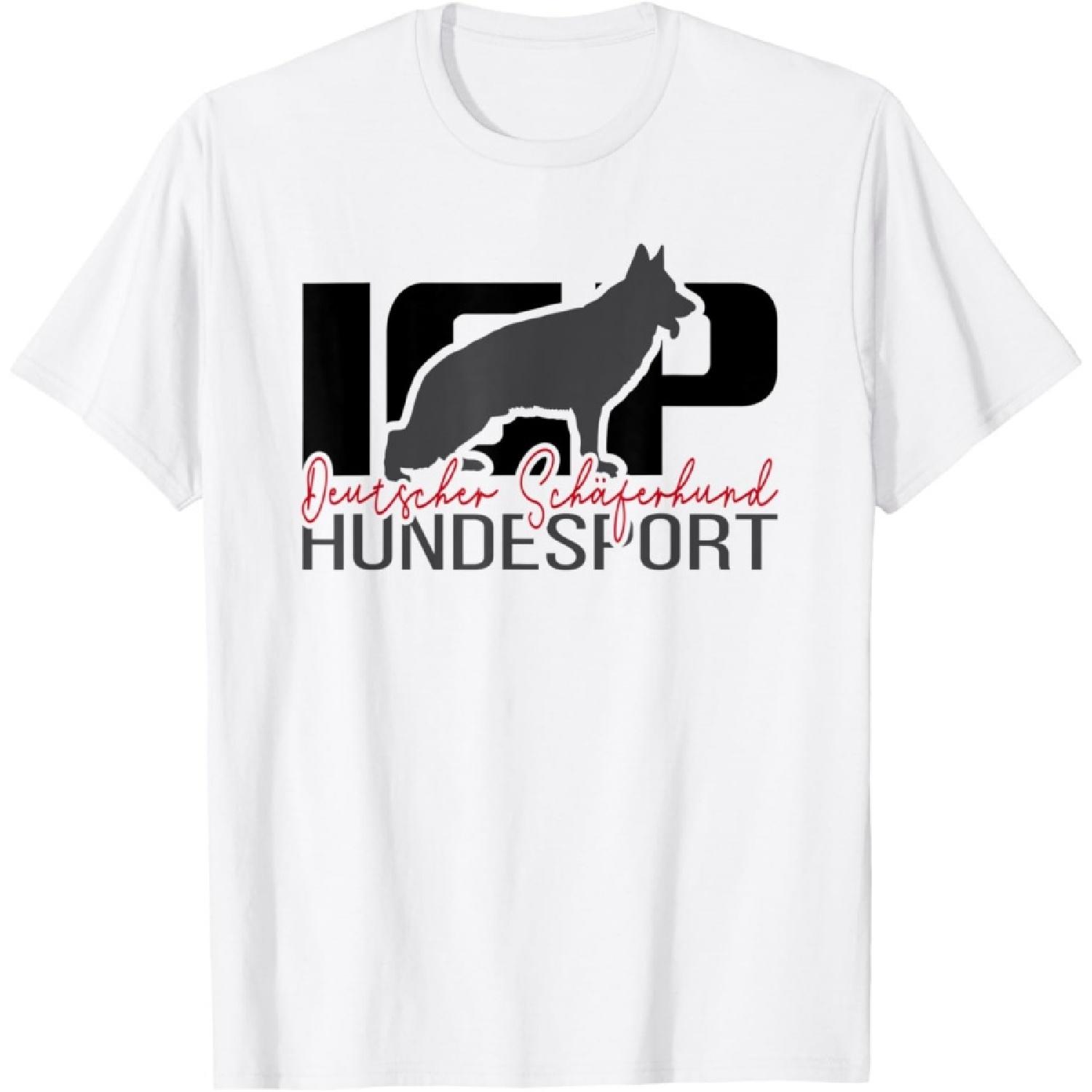 IGP Кинологический спорт Собака DSH IPO Немецкая овчарка Собака Футболка XXXXXL белый
