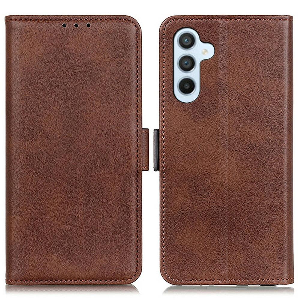 Etui ze stojakiem dla Samsunga Galaxy A26 5G, pokrowiec na telefon ze skóry PU o fakturze skóry bydlęcej