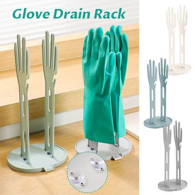 1PC Glove Drain Rack with Non-Slip Rubber Glove Towel Rack Sink-Side Organiser Drain Countertop Kitchen Sink Accessories Tool