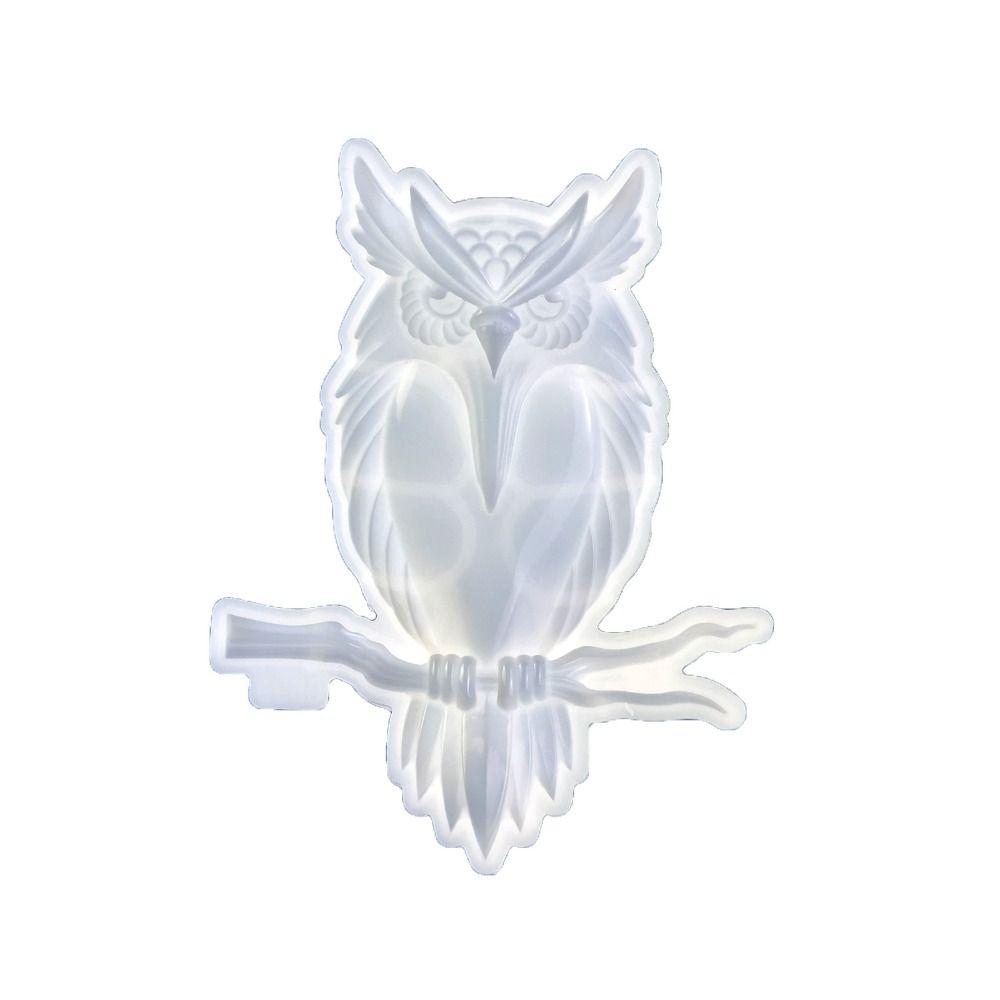 

15.7*20.3*2см 3D Силіконові форми для тварин Сова Сова Форма для смоли Сова для різдвяних подарунків