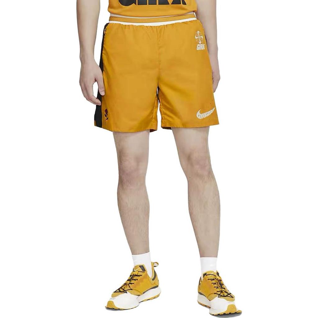 Nike Multi-Pocket Sports Casual Running Shorts Men Bottoms Yellow CD7114-793