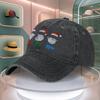 Santa Claus Snowman Printed Baseball Cap For Men Women Retro Curved Brim Dad Hat Adjustable Duck Tongue Hat