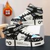 Jungenschuhe Baumwollschuhe Winter 2025 neue Kindersportschuhe Leder Board Schuhe High Top Samt warm Jungen große Baumwolle