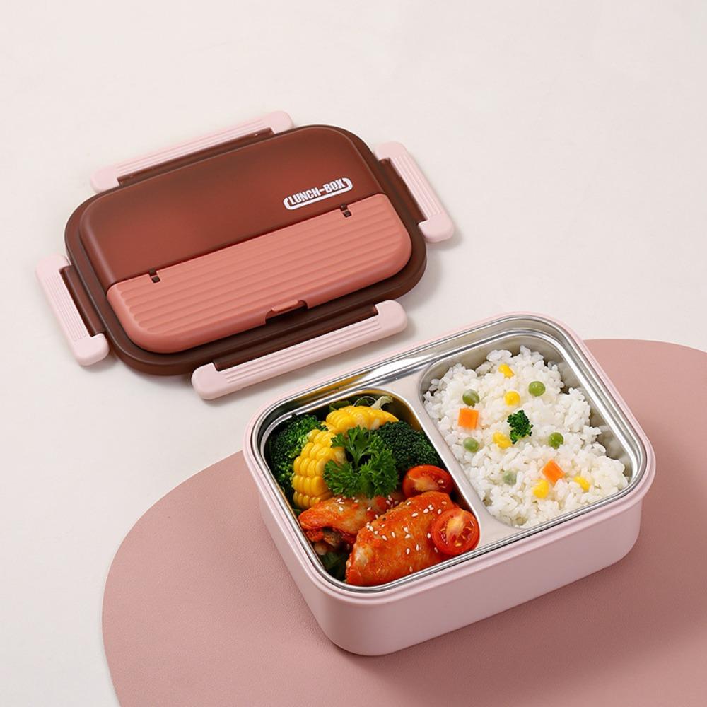 Insulated Stainless Steel Lunch Box Portable Food Storage Box Sealed Container  for Picnic Travel