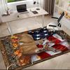 1pc American Flag Patriotic Pet Carpet Rug for Living Room Bedroom Home Sofa Decoration,Kids Play Non-slip Floor Mat