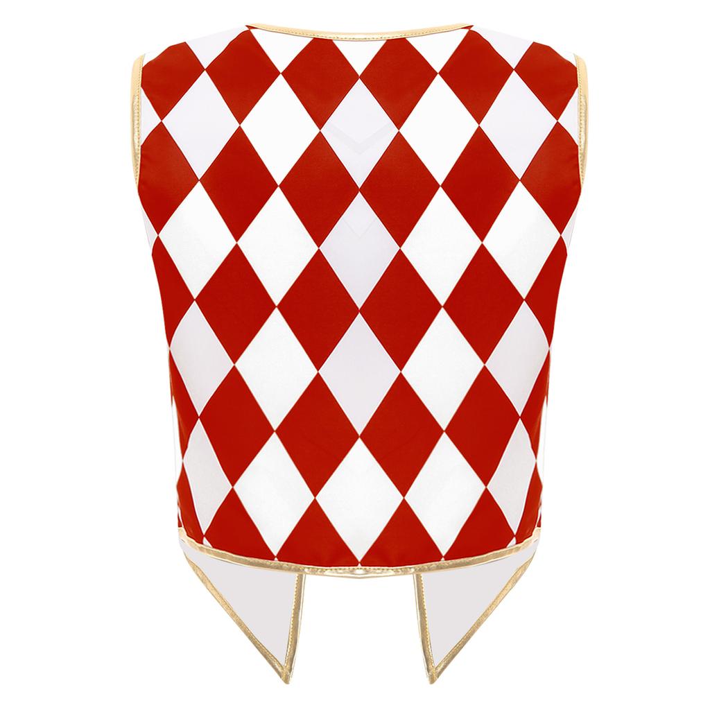 Costume da Domatore di Circo da Donna Senza Maniche Scollo a V Gilet