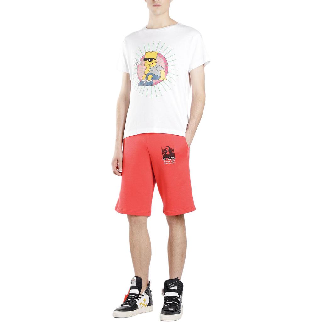 OFF WHITE Bart Brillen T-shirt OMAA036S191850030188