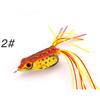 1pack Frog Soft Fishing  Bait Thunder Frog Bionic Lures With Double Hook Fishing Supplies