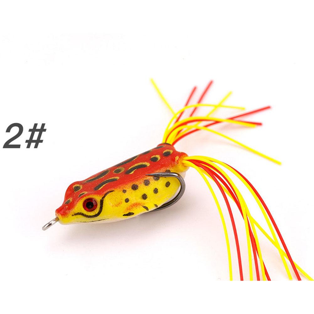1pack Frog Soft Fishing  Bait Thunder Frog Bionic Lures With Double Hook Fishing Supplies